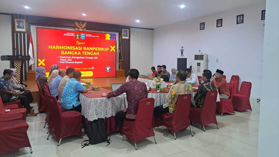 Kanwil Kemenkum Babel Kembali Gelar Rapat Harmonisasi Terhadap 2 Ranperbup Kab. Bangka Tengah