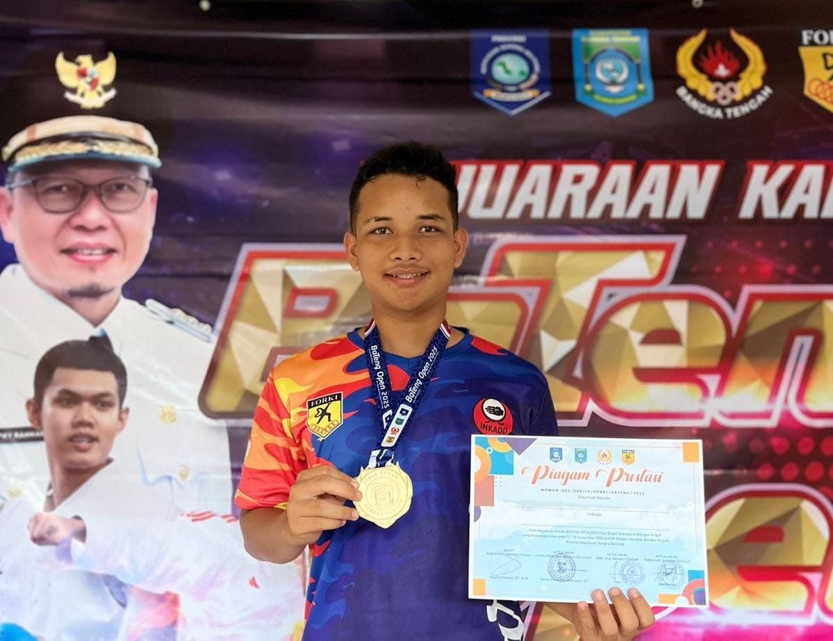 Haical Anugra Raih Emas dan Best of The Best di Kejuaraan Karate Bateng 2025