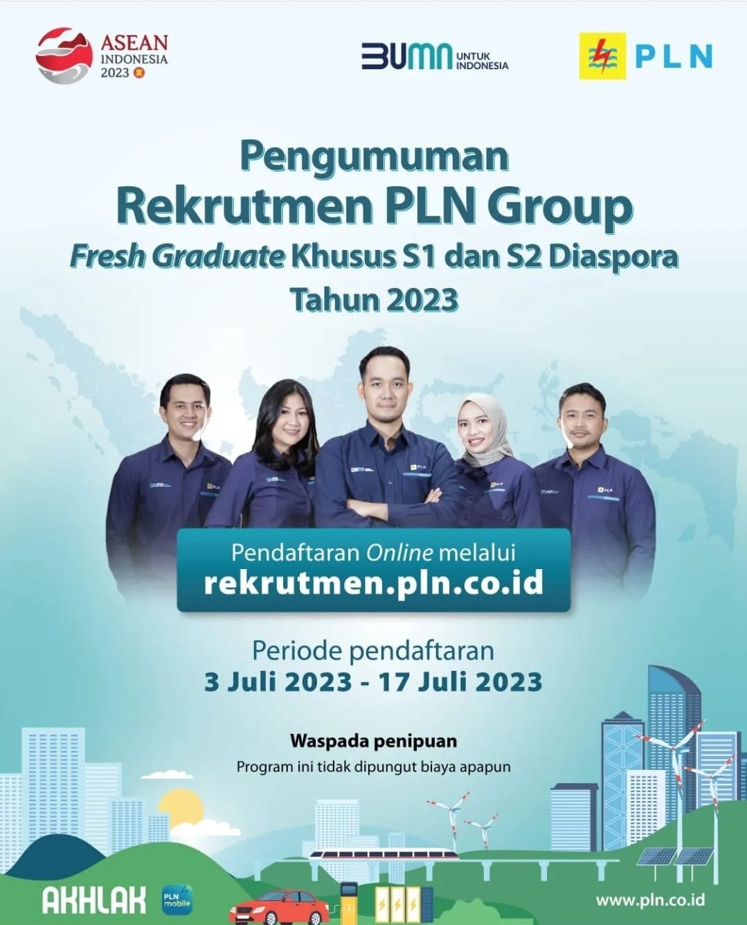 Buruan.... PLN Buka Lowongan Kerja