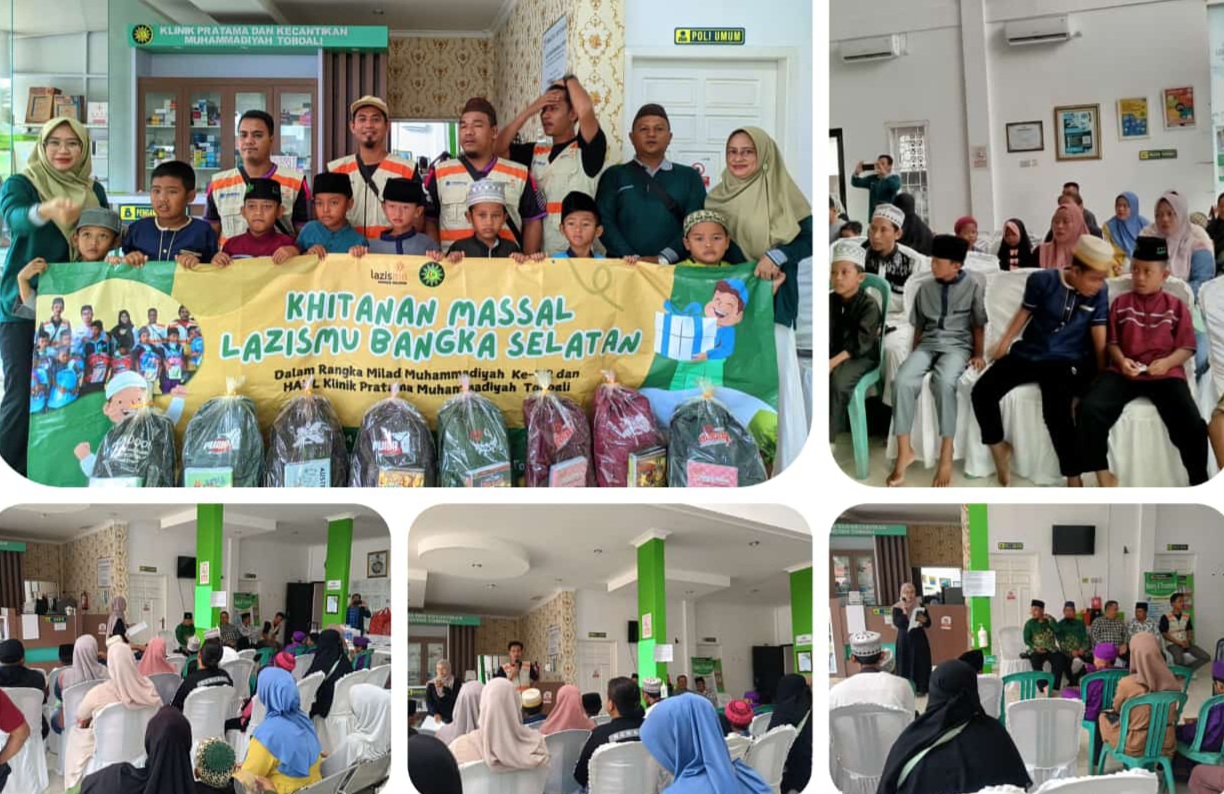 Puluhan Anak Ikut Khitan Masal Gratis Program Lazismu Bangka Selatan