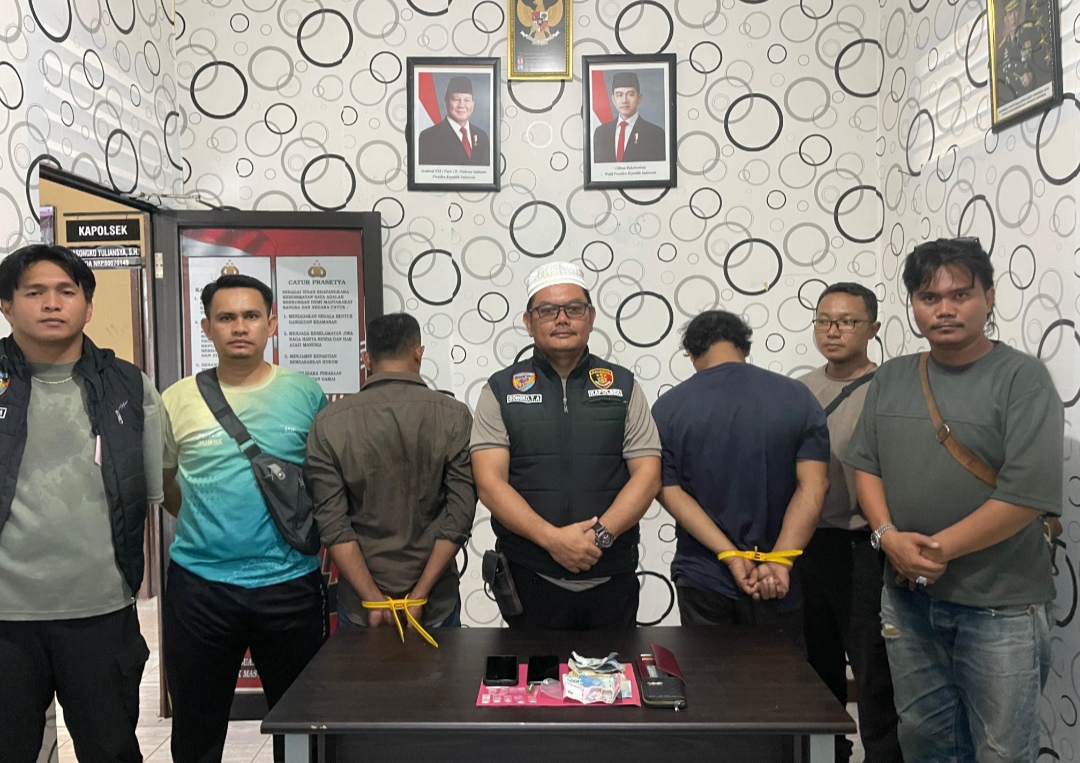 Polsek Lepong dan Satnarkoba Berhasil Ringkus Dua Pria, Diduga Sebagai Pengedar Narkoba 