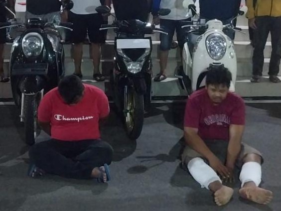 Dua Bandit Motor Diringkus Buser Naga dan Tim Kelambit