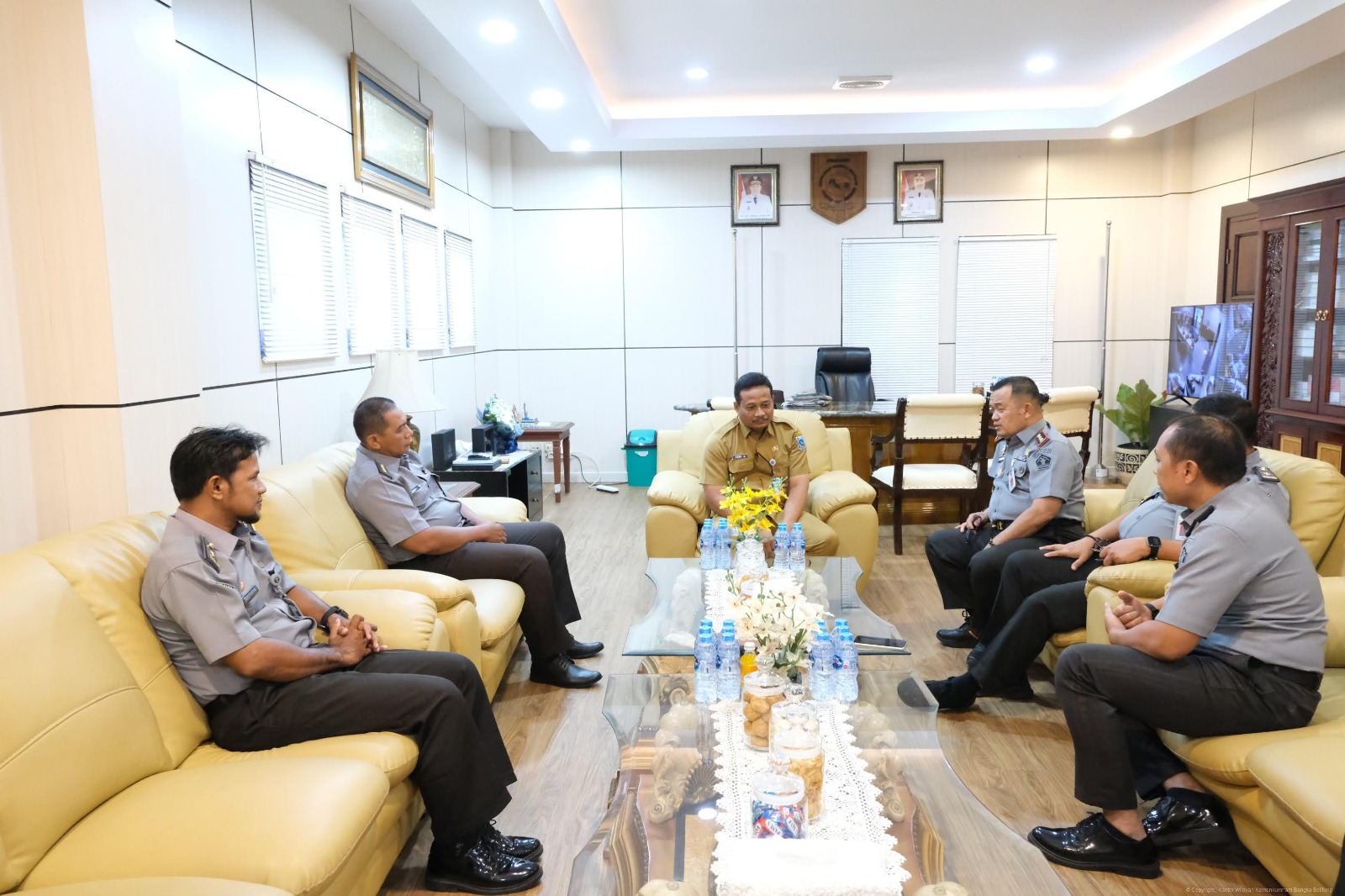 Kanwil Kemenkum Babel Koordinasi dengan Sekda Babel untuk Persiapan Peresmian 100% Posbakum oleh Menkum RI