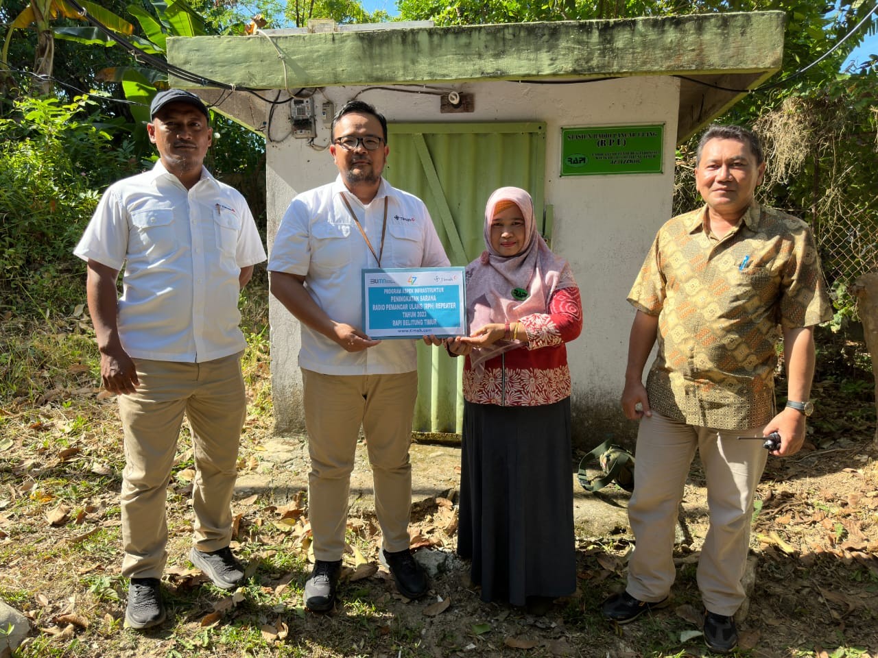 PT Timah Tbk Perluas Jaringan Komunikasi RAPI Belitung Timur hingga Luar Pulau Belitung  