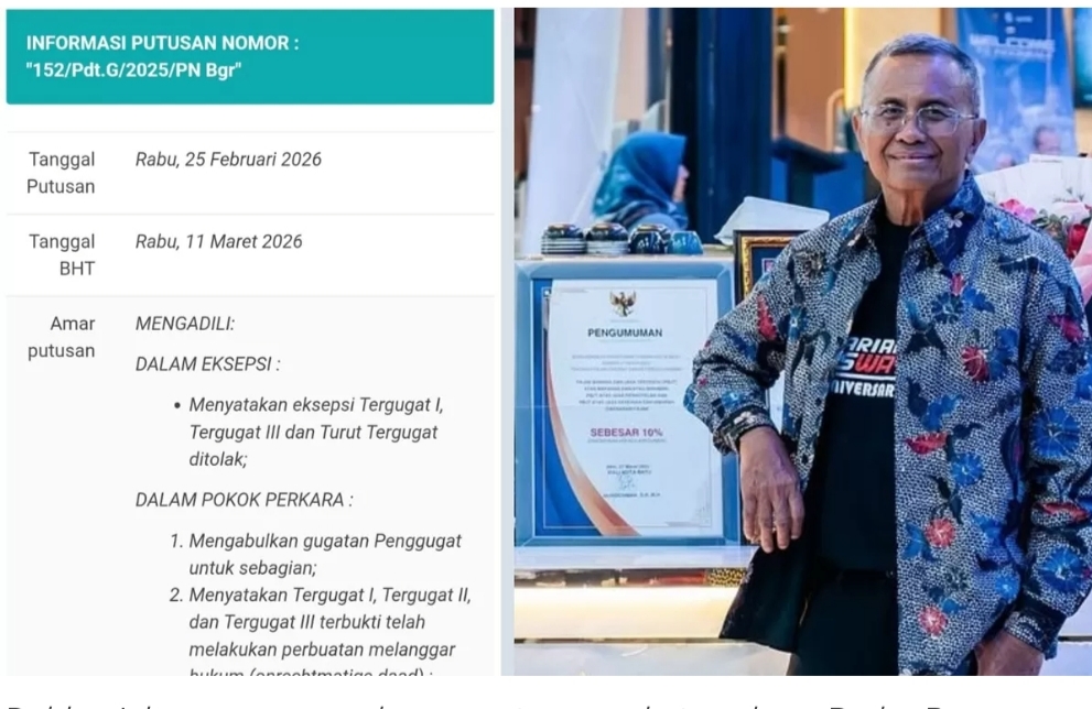 Sengketa Saham Radar Bogor, Dahlan Iskan Menang Lawan JJMN