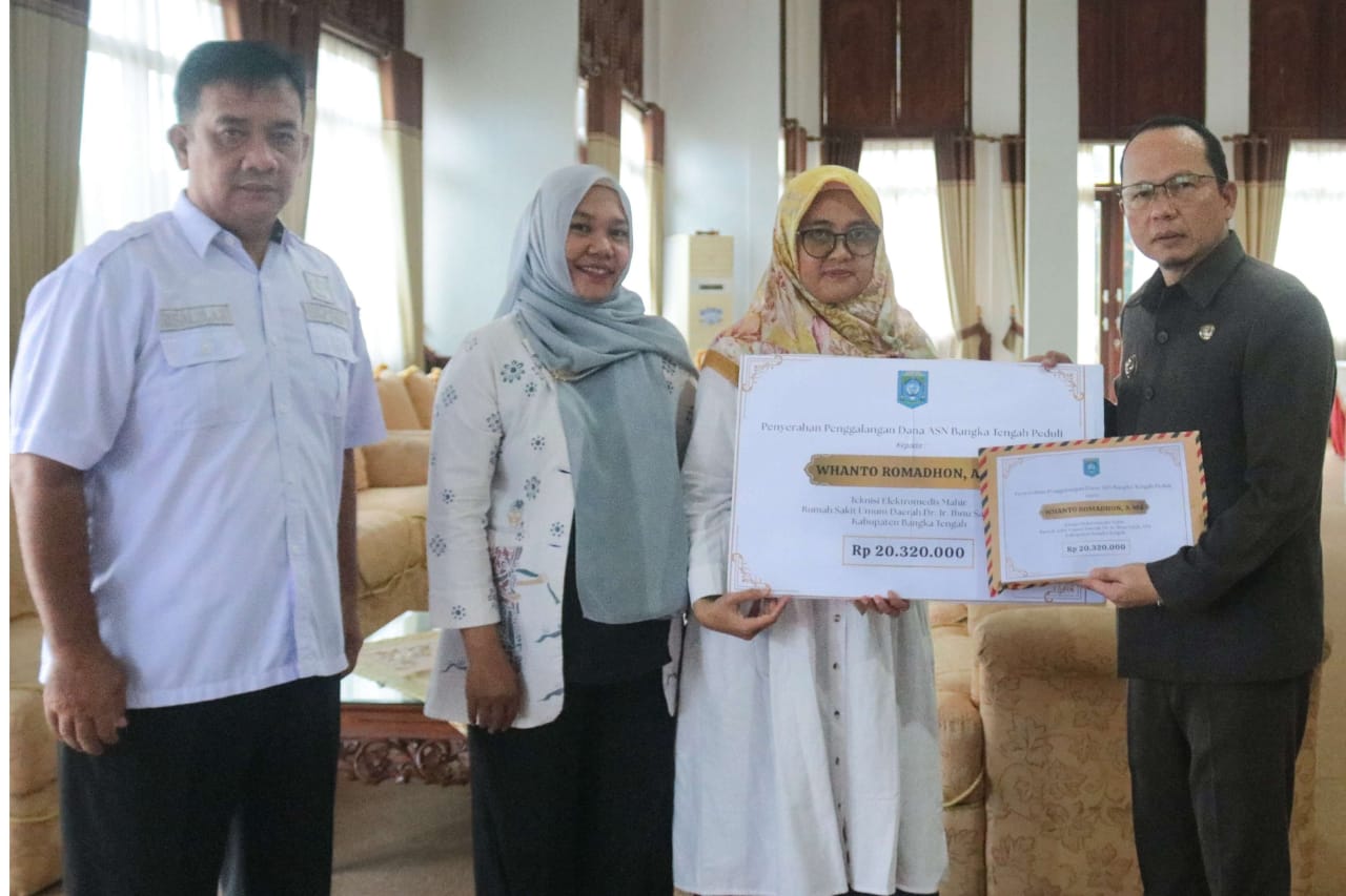 Bupati Algafry serahkan Donasi Progam ASN Bateng Peduli
