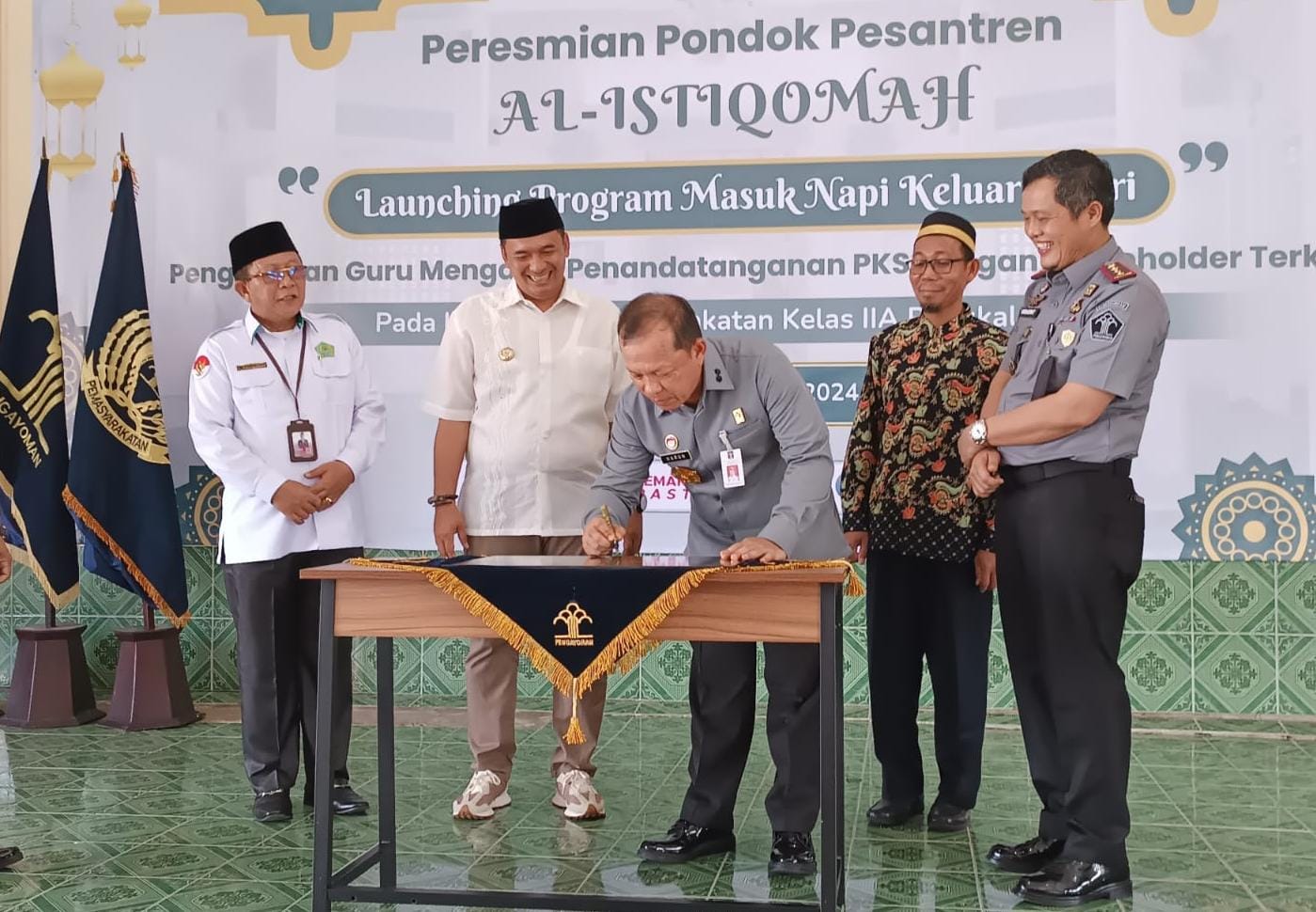 Pj Wali Kota Pangkalpinang dan Kakanwil Kemenkumham Babel Apresiasi Peresmian Pondok Pesantren Al-Istiqomah 