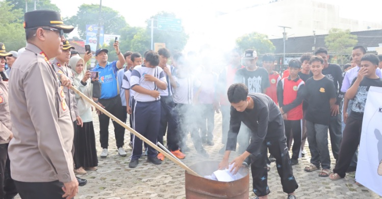 Polresta Pangkalpinang Kembali Gelar Apel Pembubaran dan Penolakan Geng Motor