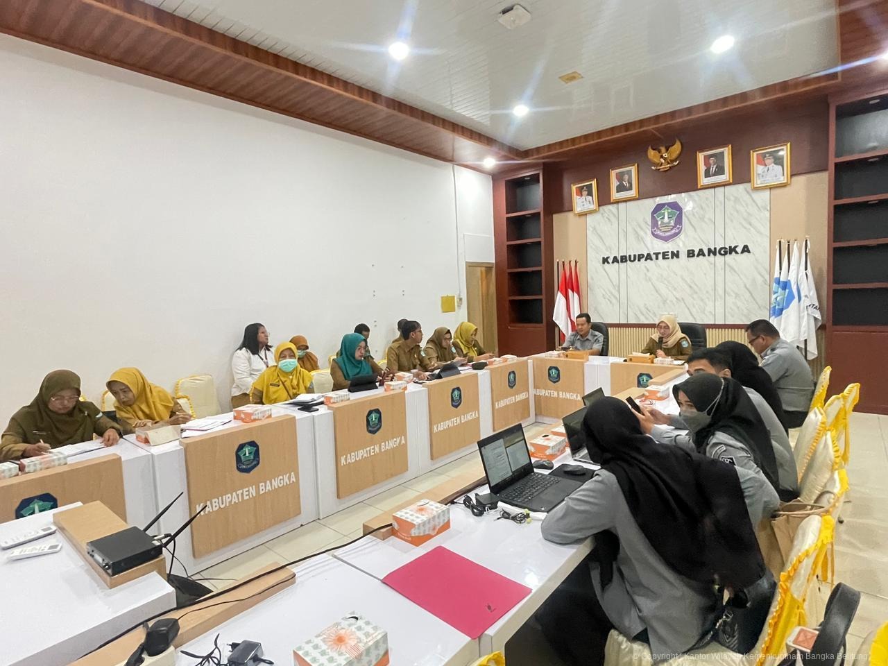 Kanwil Kemenkum Babel Lakukan Pengharmonisasian, Pembulatan, dan Pemantapan Konsepsi 3 Raperbub Kab.Bangka