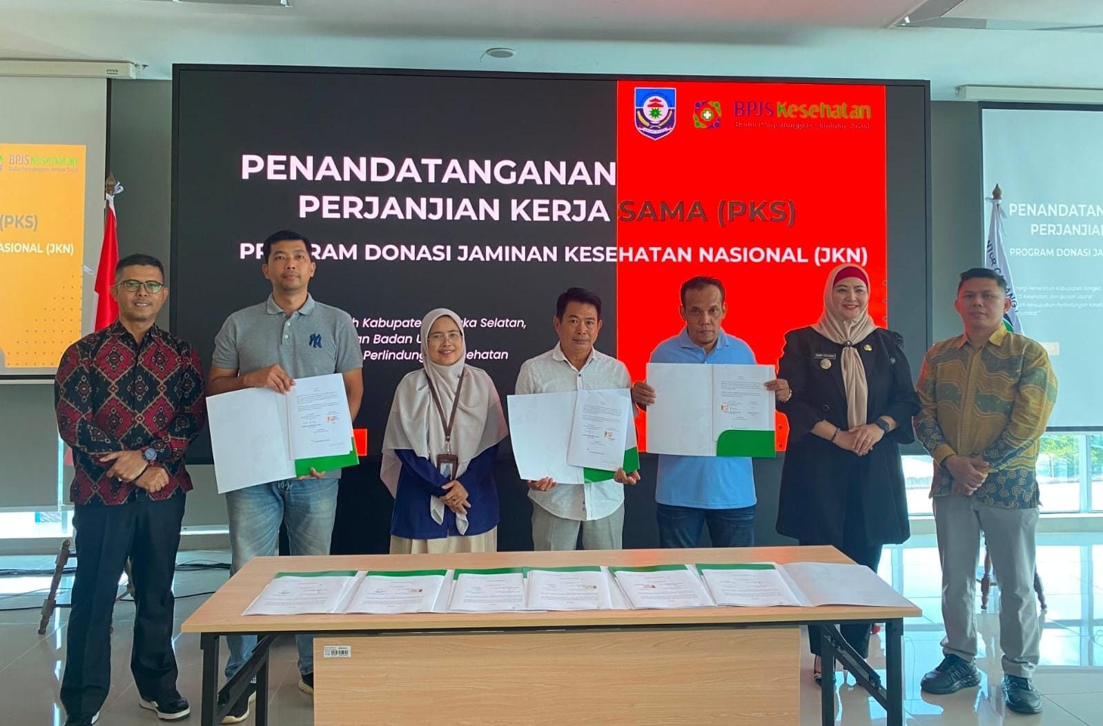 1.864 Warga Bangka Selatan Dapat Perlindungan JKN dari CSR Lima Perusahaan 