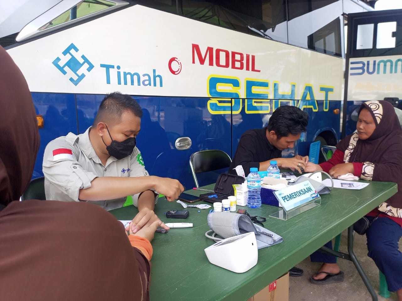 Warga Tanjung Antusias Kunjungi Mobil Sehat PT Timah Tbk, Bisa Berobat Lebih Dekat dan Gratis