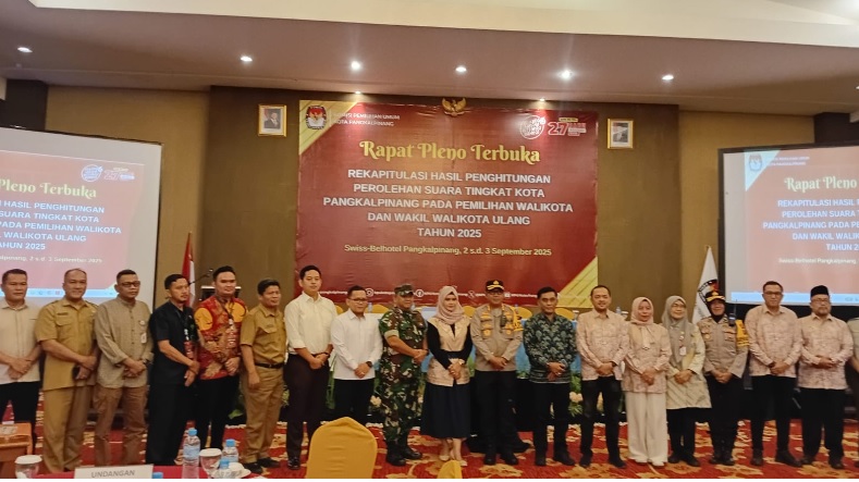 KPU Pangkalpinang : KPU RI Apresiasi Pilwako Pangkalpinang Ulang 2025 Unik