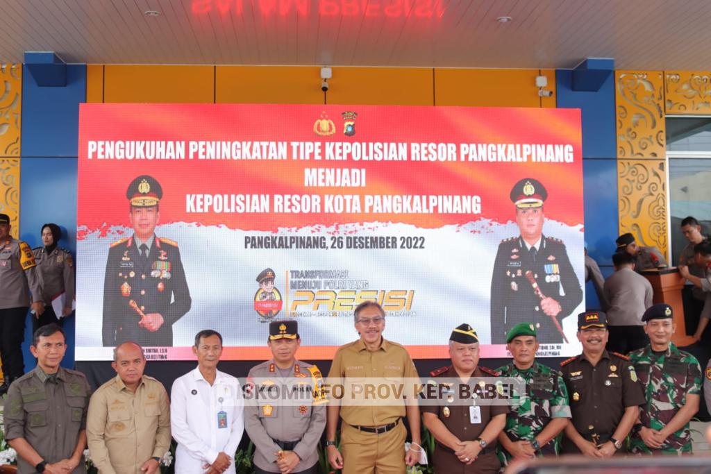 Berstatus Polresta Pangkalpinang, Pj. Gubernur Ridwan Berharap Sinergitas Semakin Solid 