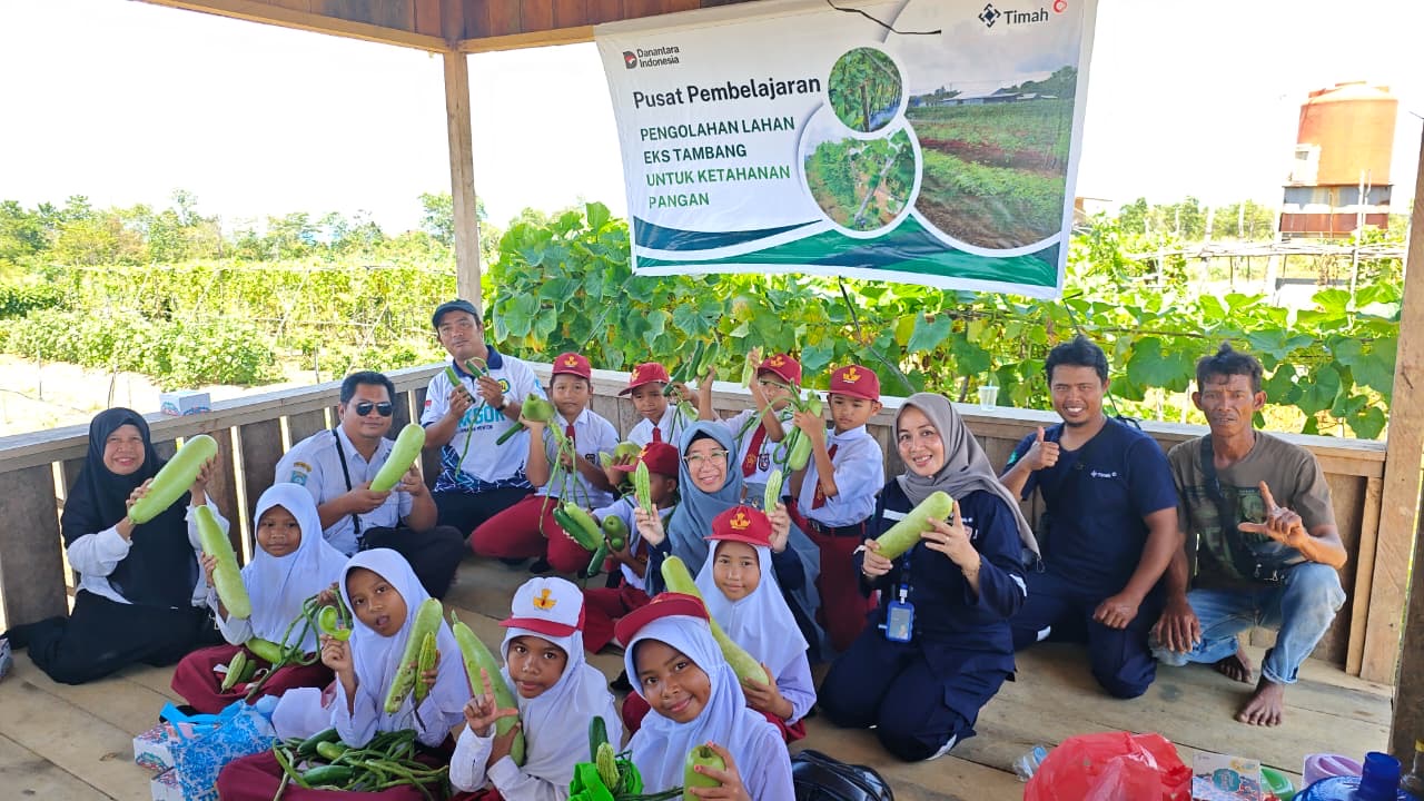 Farm Estate PT Timah Tbk Jadi Sarana Edukasi Pelajar tentang Produktif Pertanian