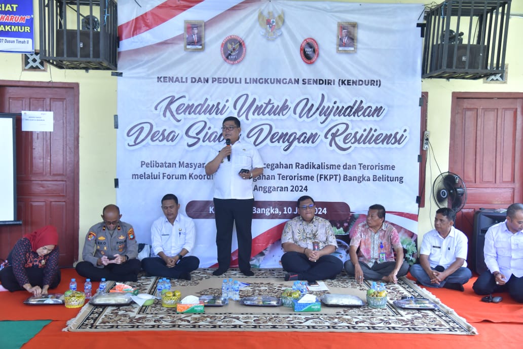 Buka Kenduri BNPT di Karya Makmur, Pj Bupati Bangka Ingatkan Tetap Waspada Radikal Terorisme 