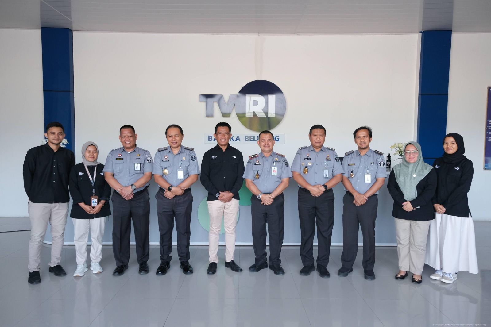 Kanwil Kemenkum Babel Gelar Audiensi Silaturahmi ke TVRI Stasiun Bangka Belitung