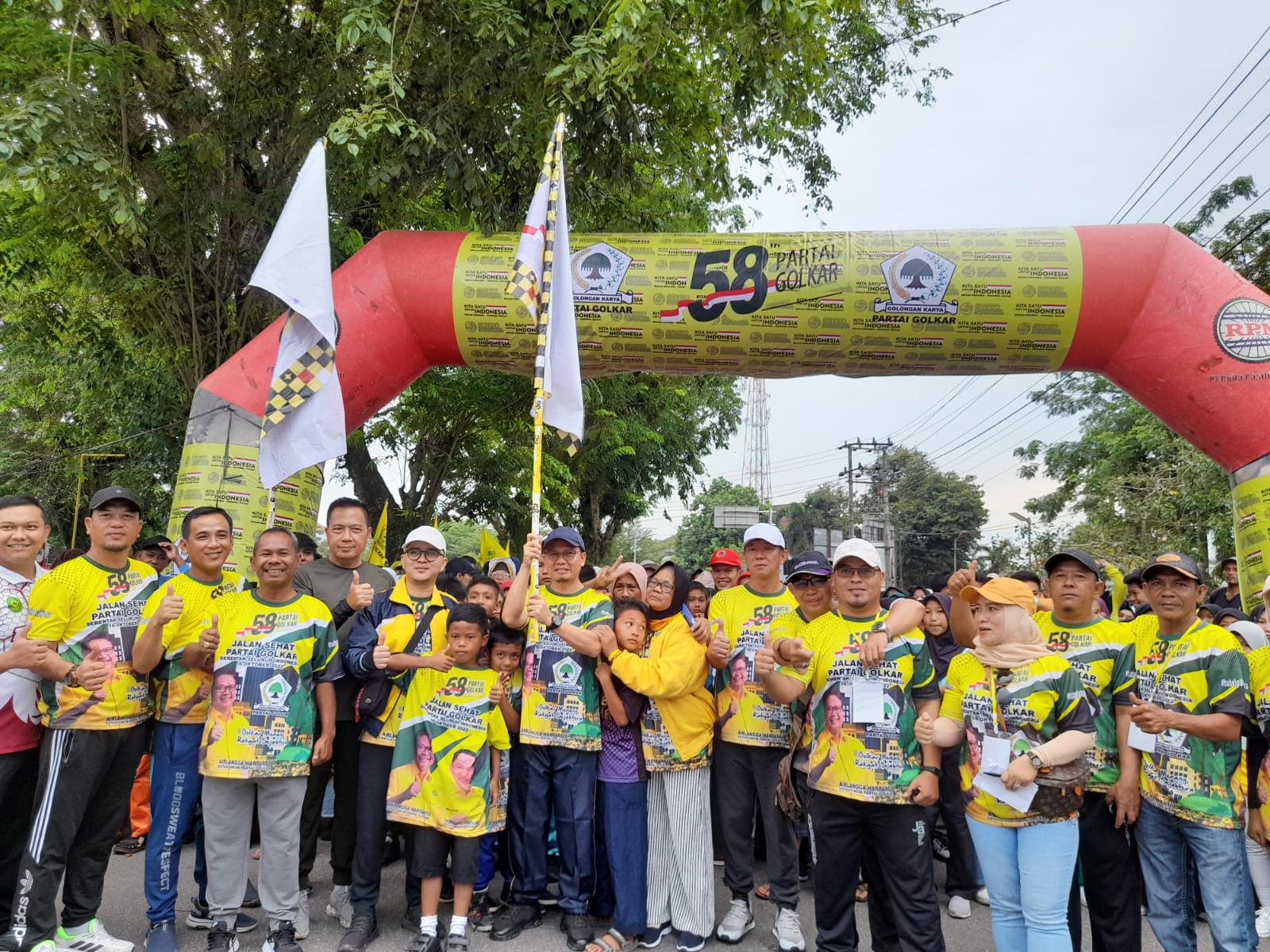 Jalan Sehat Partai Golkar di Bateng Membludak, 10.000 Kupon Ludes