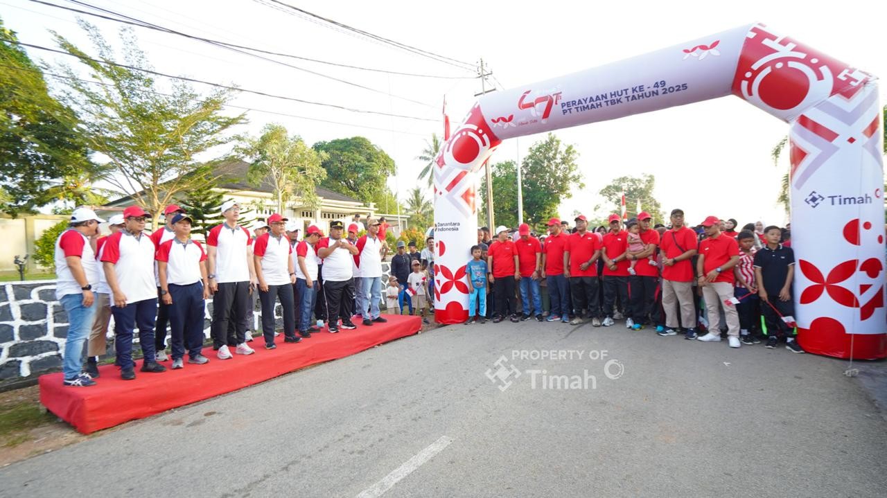Semarakan HUT ke-49 PT Timah, Ribuan Masyarakat Karimun Ikuti Pekan Sehat 'Untuk Merah Putih'