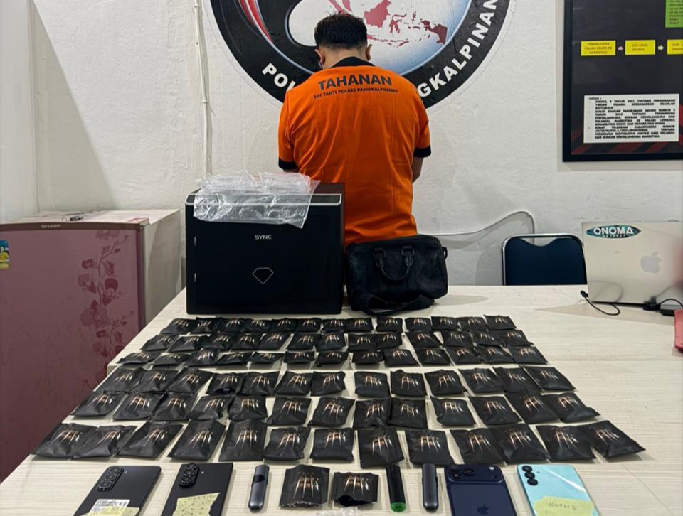 Modus Baru Pemakai Narkoba Diungkap Polresta Pangkalpinang, 80 Catrid Pod Vaping Diamankan