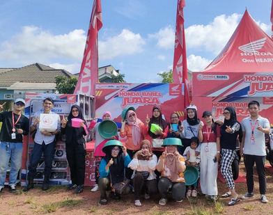 Meriah dan Penuh Hadiah! Roadshow Honda Babel Juara Sukses Curi Perhatian Warga Pangkalpinang