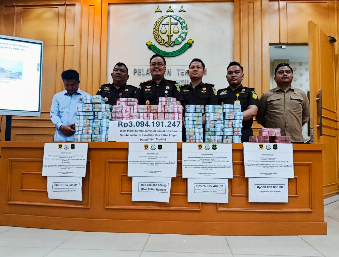 Kejari Basel Amankan Uang Rp 3,09 Miliar, 2 SPBU dan 1 Ruko dari Tersangka Korupsi Timah