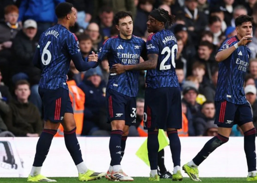Pesta 4 Gol di Kandang Leeds, Arsenal Unggul 7 Poin dari City dan Villa