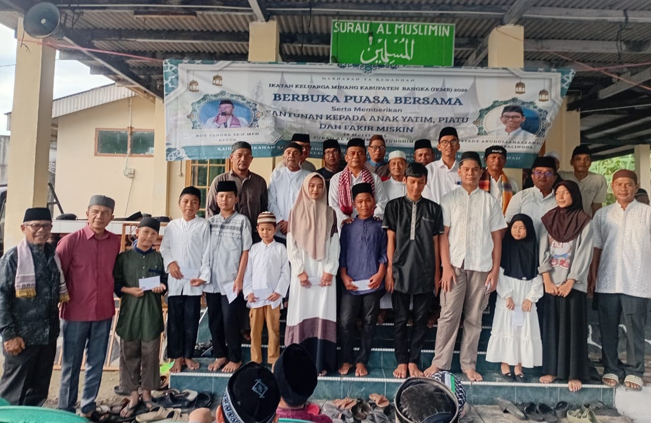 Sambut Lebaran, IKM Bangka Santuni 84 Anak yatim Piatu