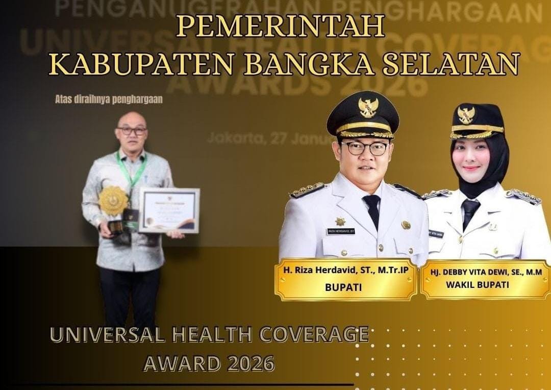 Awal Tahun Pemkab Basel Diganjar Penghargaan Nasional UHC Award 2026 