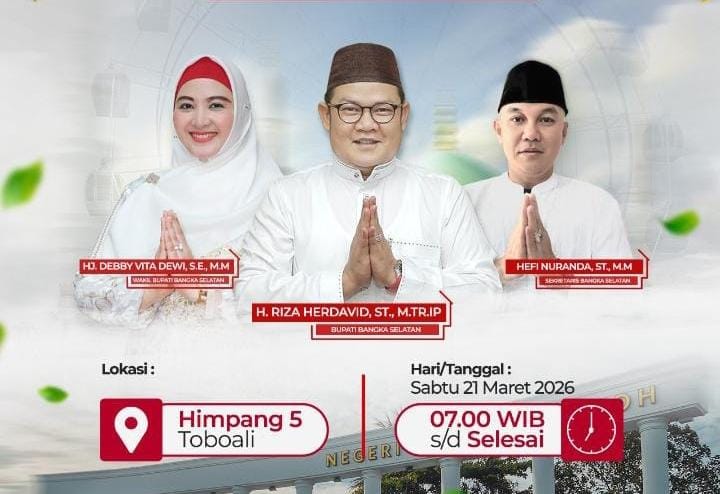 Besok Pemkab Basel Bersama Forkopimda dan Masyarakat Sholat Ied di Kawasan Simpang Lima Habang 