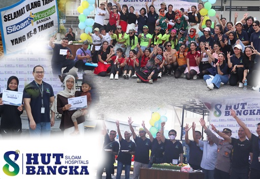 HUT-8 Siloam Hospitals Bangka Hadirkan Pemeriksaan Kesehatan Gratis dan Perlombaan bersama Masyarakat