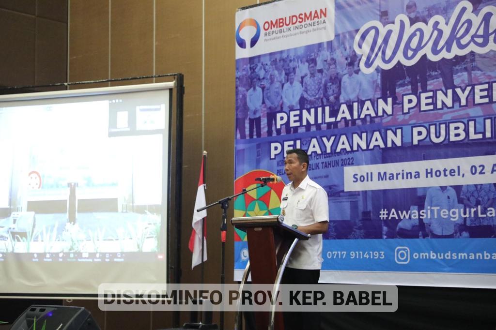 Pj Gubernur Suganda Hadiri Workshop Penilaian Penyelenggaraan Pelayanan Publik Tahun 2023