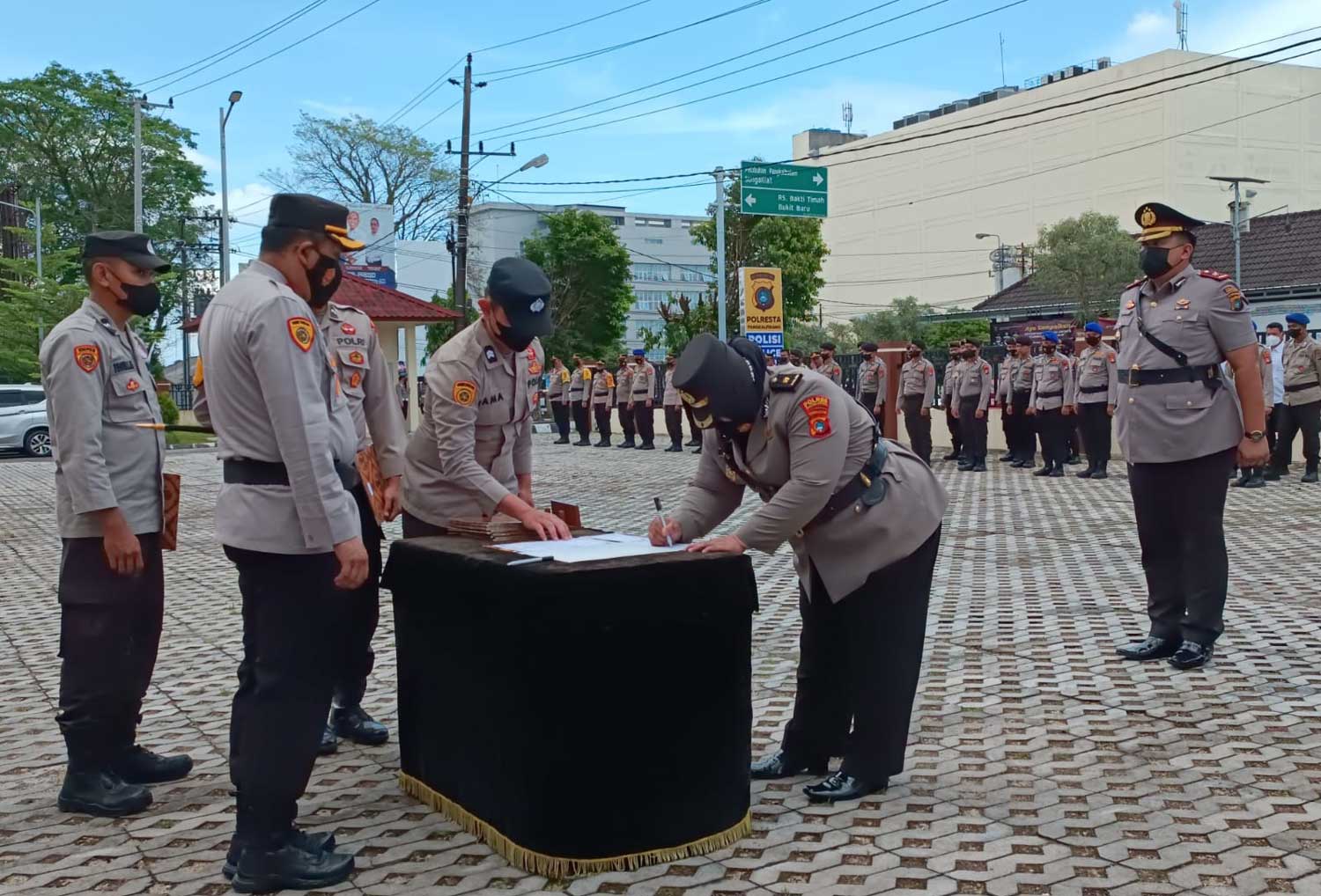 18 Perwira Sertijab, Ini Harapan Plt Kapolresta Pangkalpinang