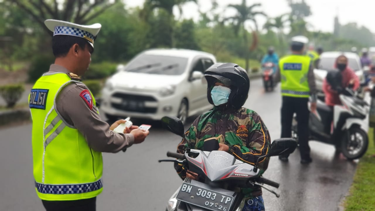 Hasil Operasi Zebra di Bangka Tengah, 504 Pengendara Ditindak dengan Satu Kali Lakalantas