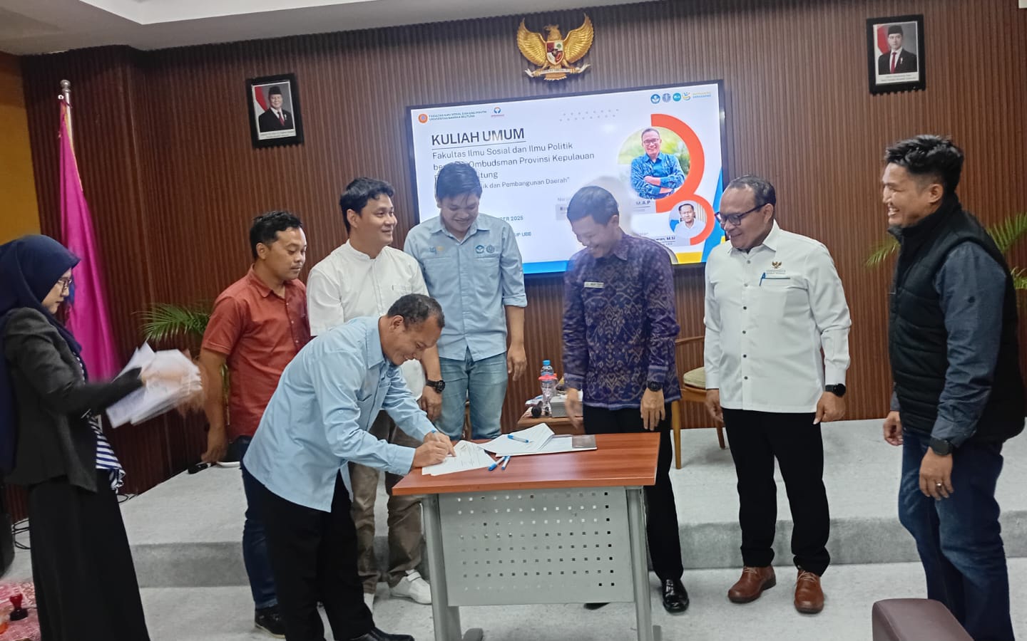 Ombudsman RI dan FISIP UBB Kerjasama: Mahasiswa Adalah Mata dan Telinga Pelayanan Publik