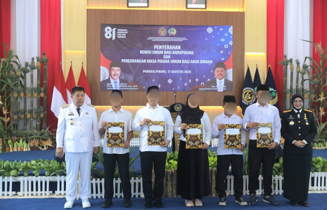 1.806 Warga Binaan Babel Dapat Pengurangan Masa Pidana