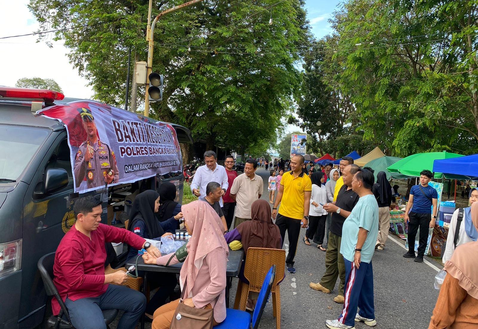 Car Free Day Peringatan Hari Bhayangkara ke-79, Cek Kesehatan Gratis Diserbu Warga