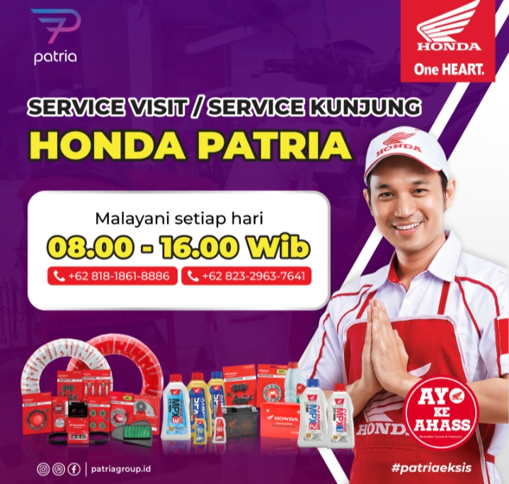 Honda Babel Cabang Patria Anugrah Sentosa, Berikan Inovasi Layanan Service Visit Setiap Hari 