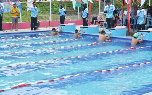 Kolaborasi dengan PT Timah Tbk Double F Swimming Gelar Lomba Renang Tingkat Provinsi