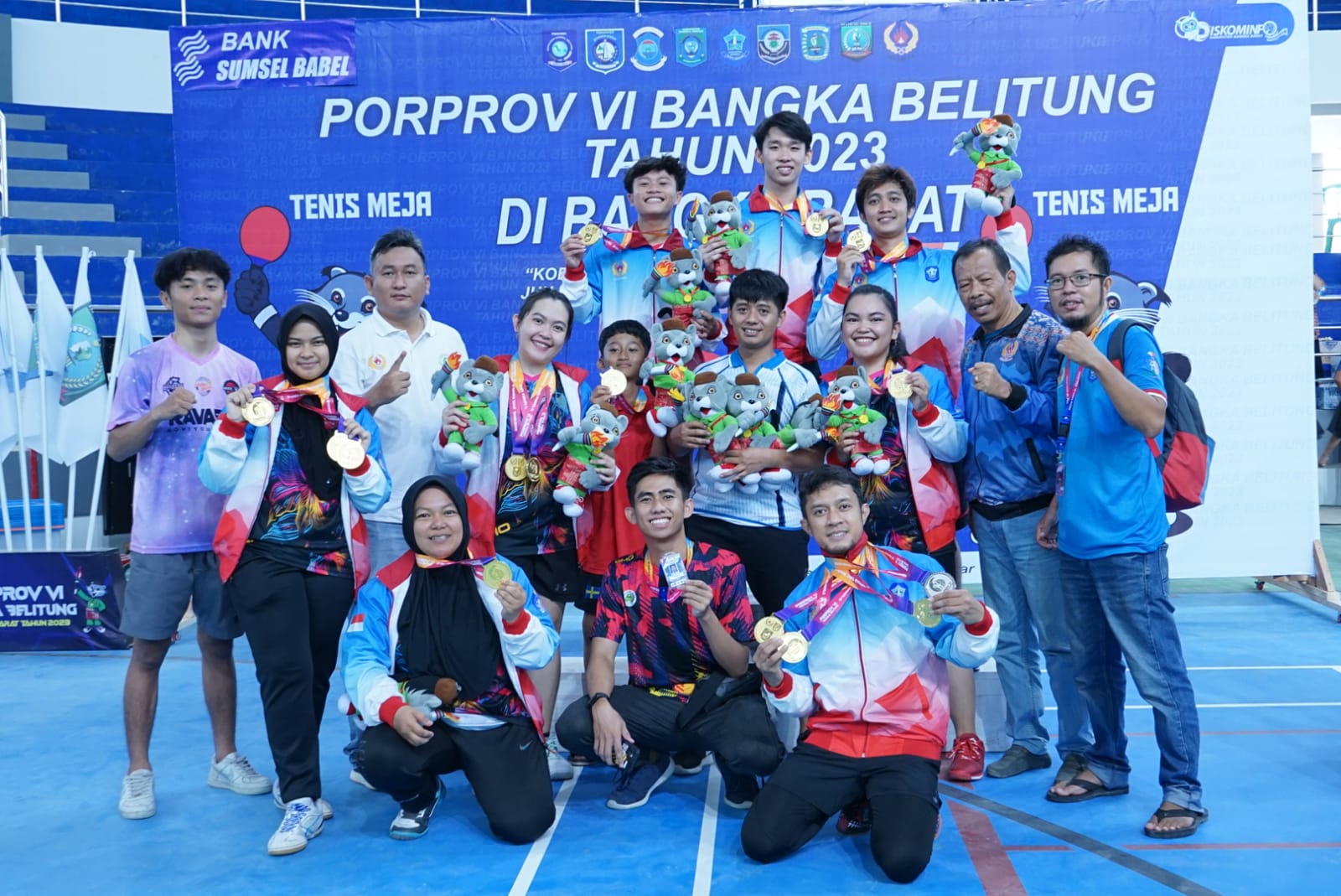 Sabet 6 Emas, Tenis Meja Bangka Juara Umum 