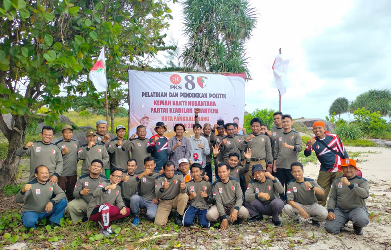 Seru!!! PKS Pangkalpinang Gelar Kembara di Pantai Rambak