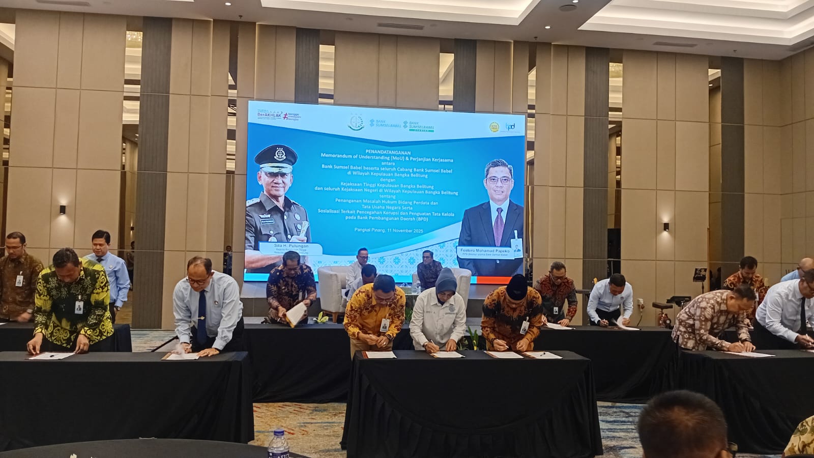 BSB MoU dengan Kejaksaan se-Babel