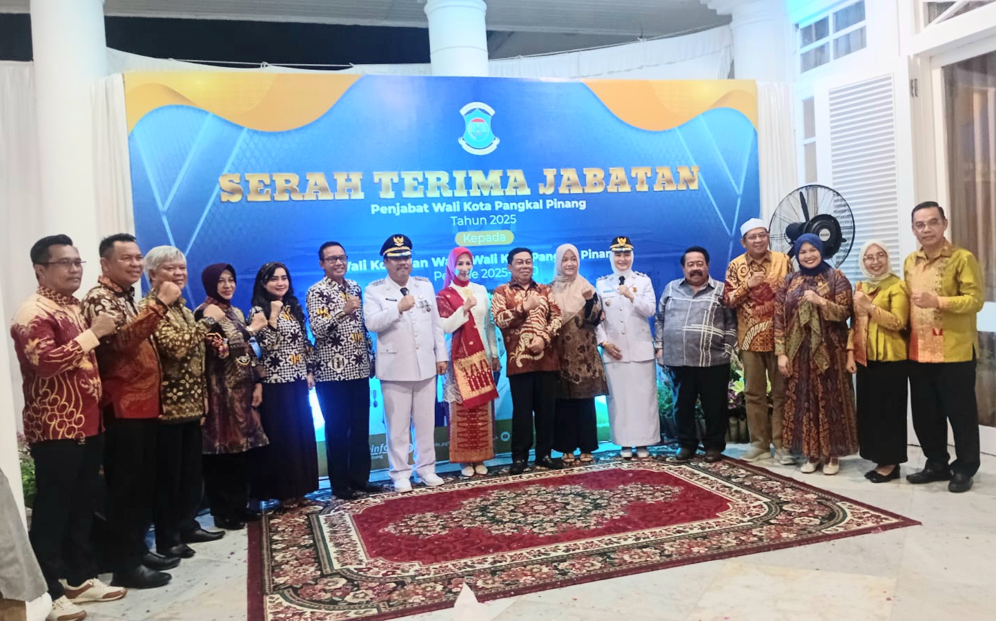 Sertijab Wali Kota Pangkalpinang, Unu Pesan Berbagai Tugas, Udin Ajak Gotong Royong