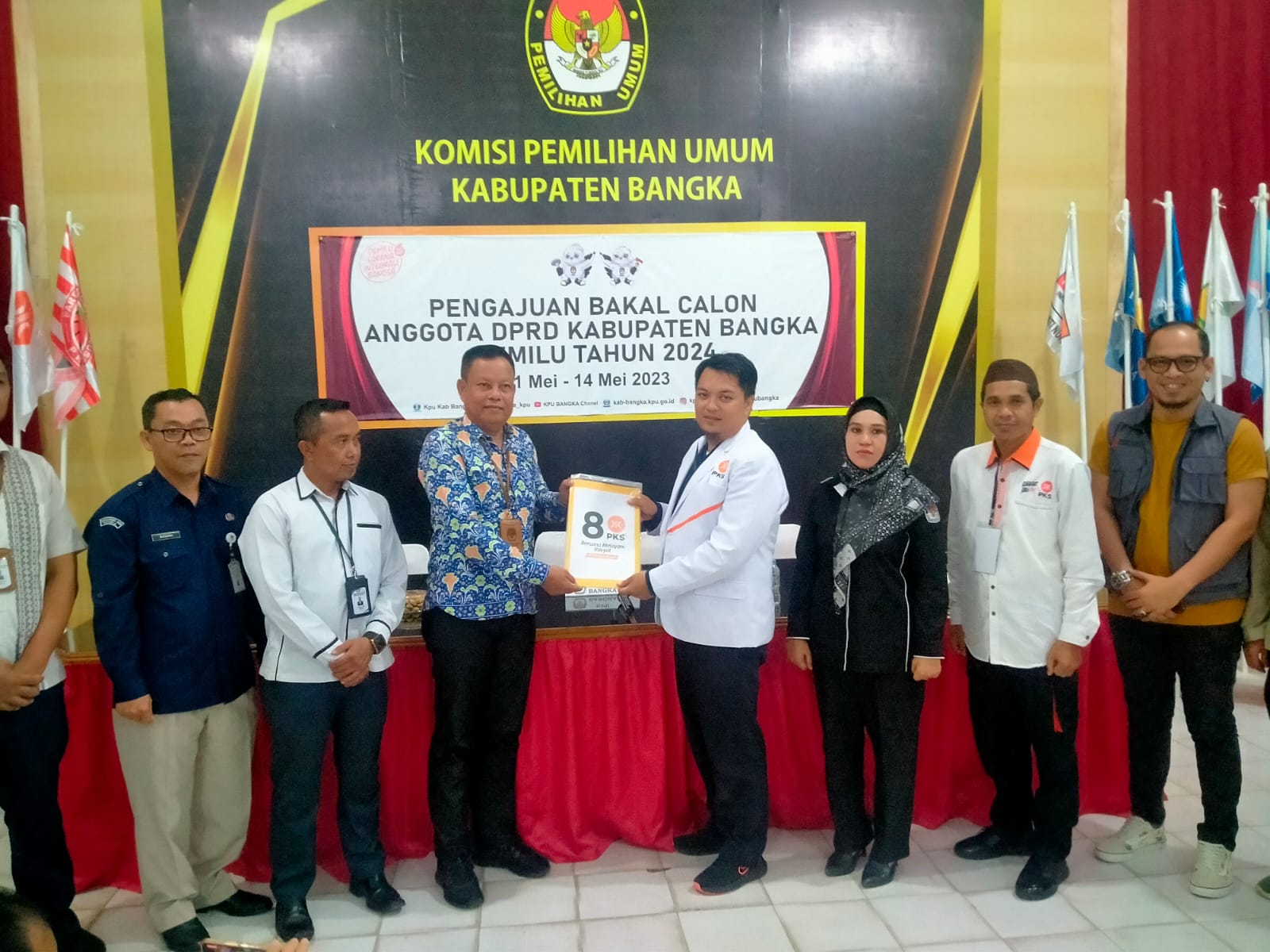 PKS Partai Pertama Mendaftar ke KPU Bangka 