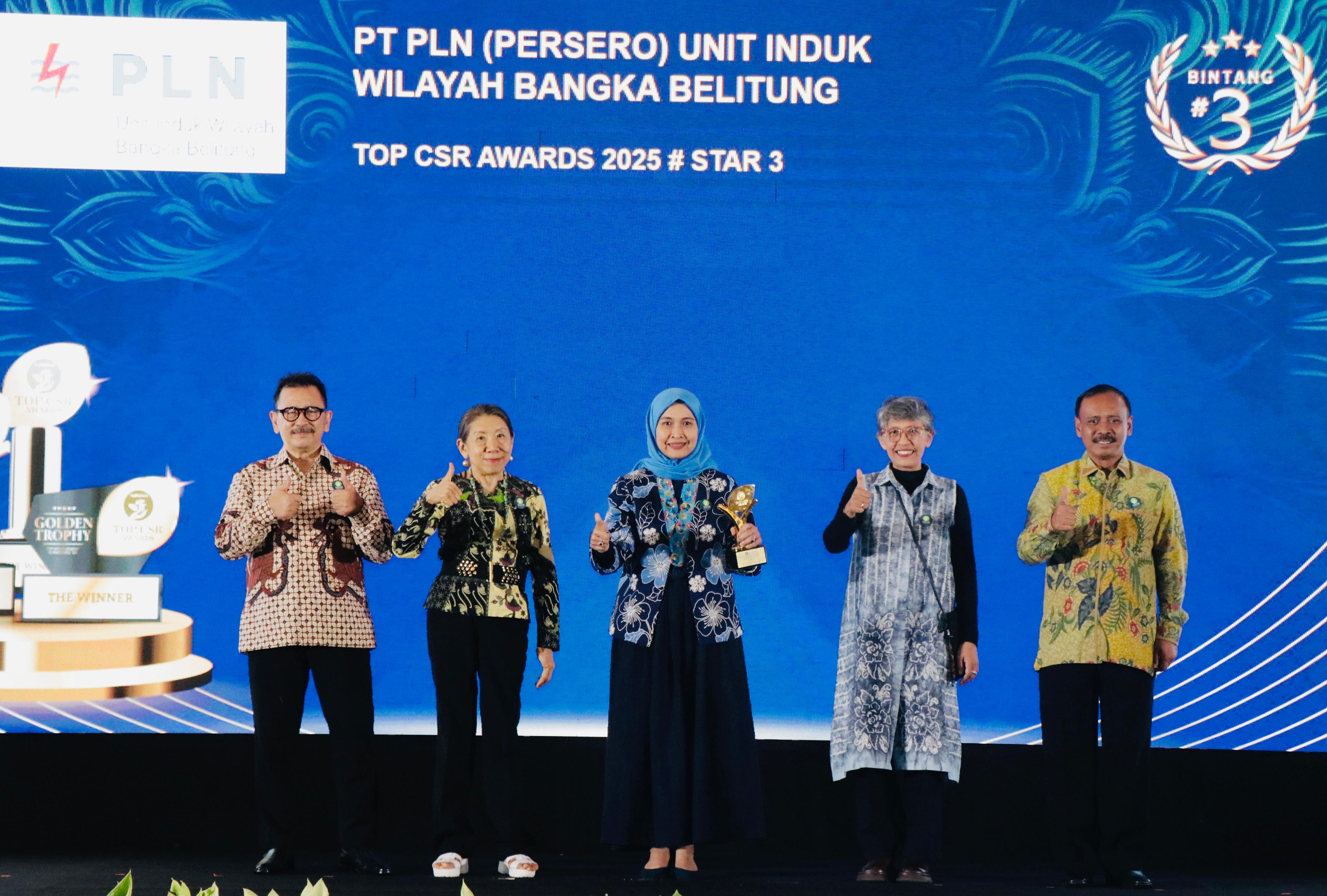 PLN UIW Babel Raih Top CSR Awards 2025, Tegaskan Komitmen terhadap Pembangunan Berkelanjutan