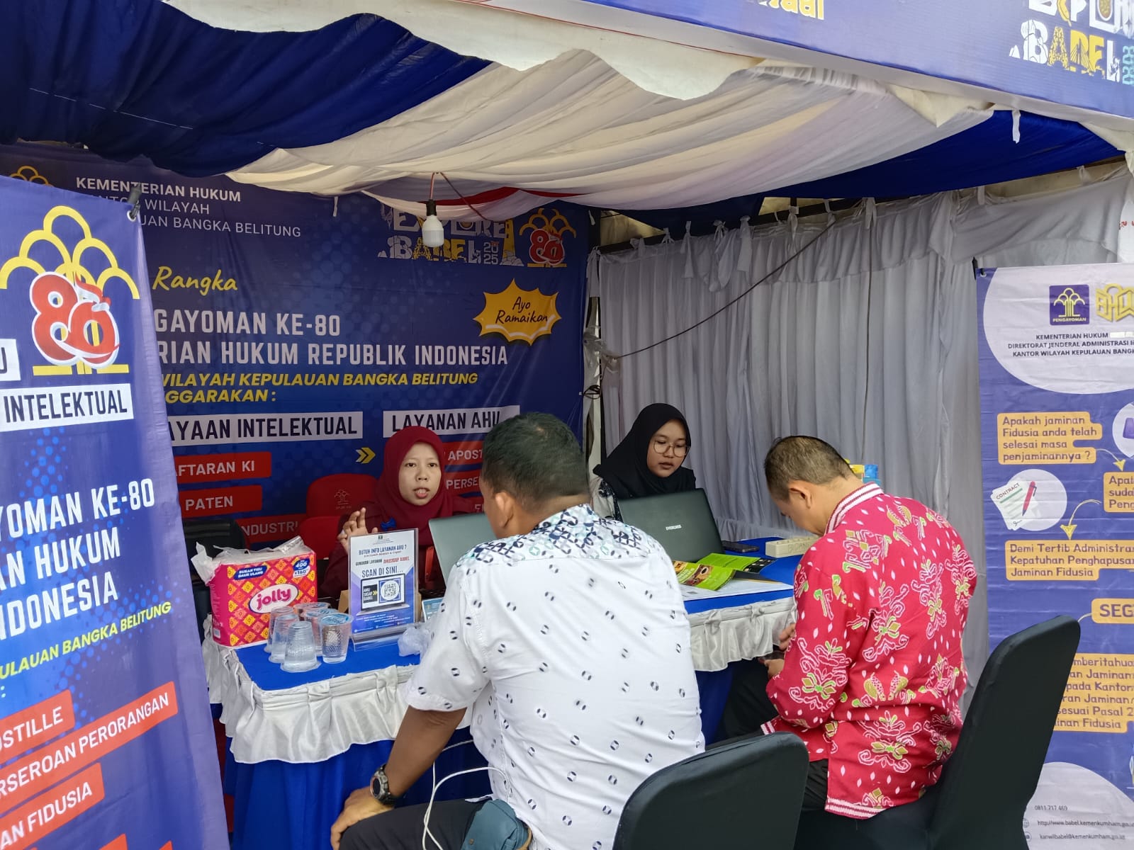Hari Pertama Layanan Kekayaan Intelektual dan layanan AHU di “Explore Babel 2025”