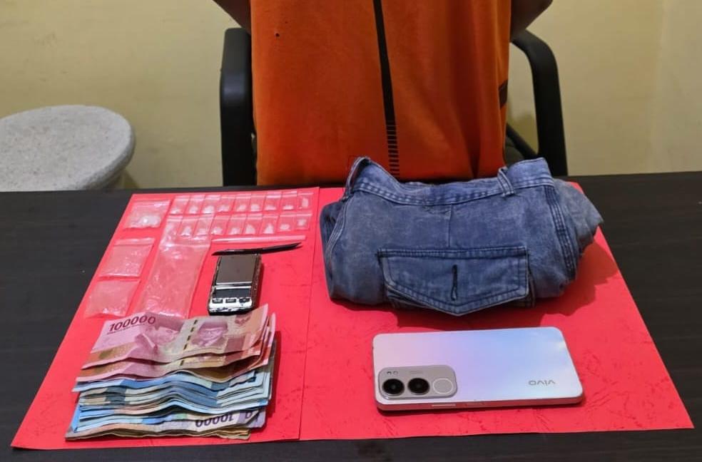 Sempat Kabur Dari Petugas, Pengedar Sabu di Toboali Berakhir Begini 