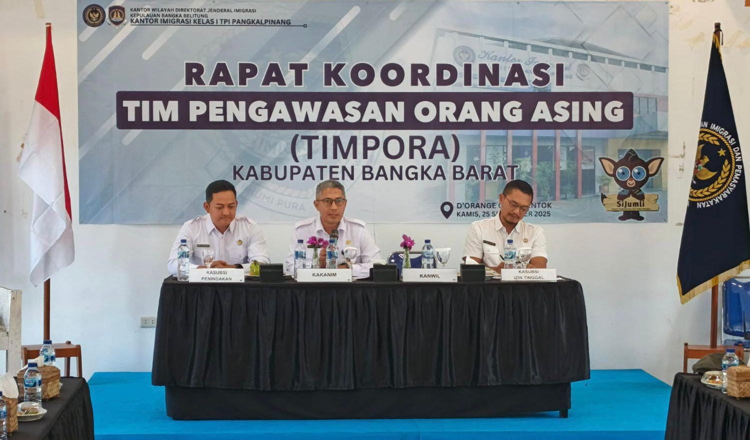 Kantor Imigrasi Pangkalpinang Gelar Rakor TIMPORA Bangka Barat