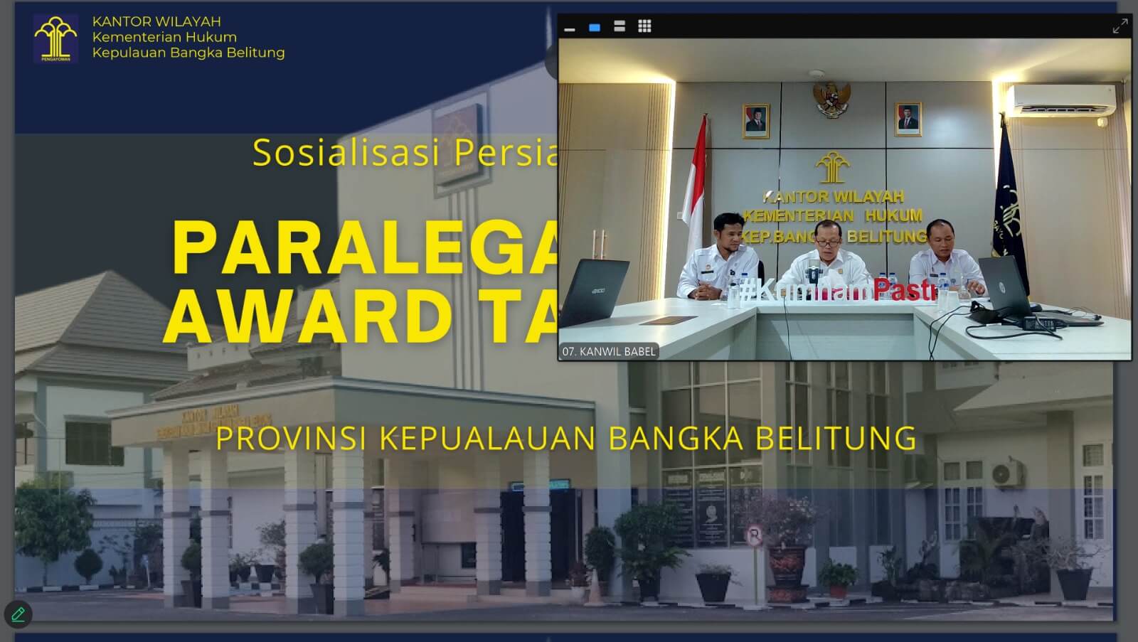 Kemenkum Babel Sosialisasikan Paralegal Justice Award 2025 kepada Para Kades dan Lurah se-Bangka Belitung