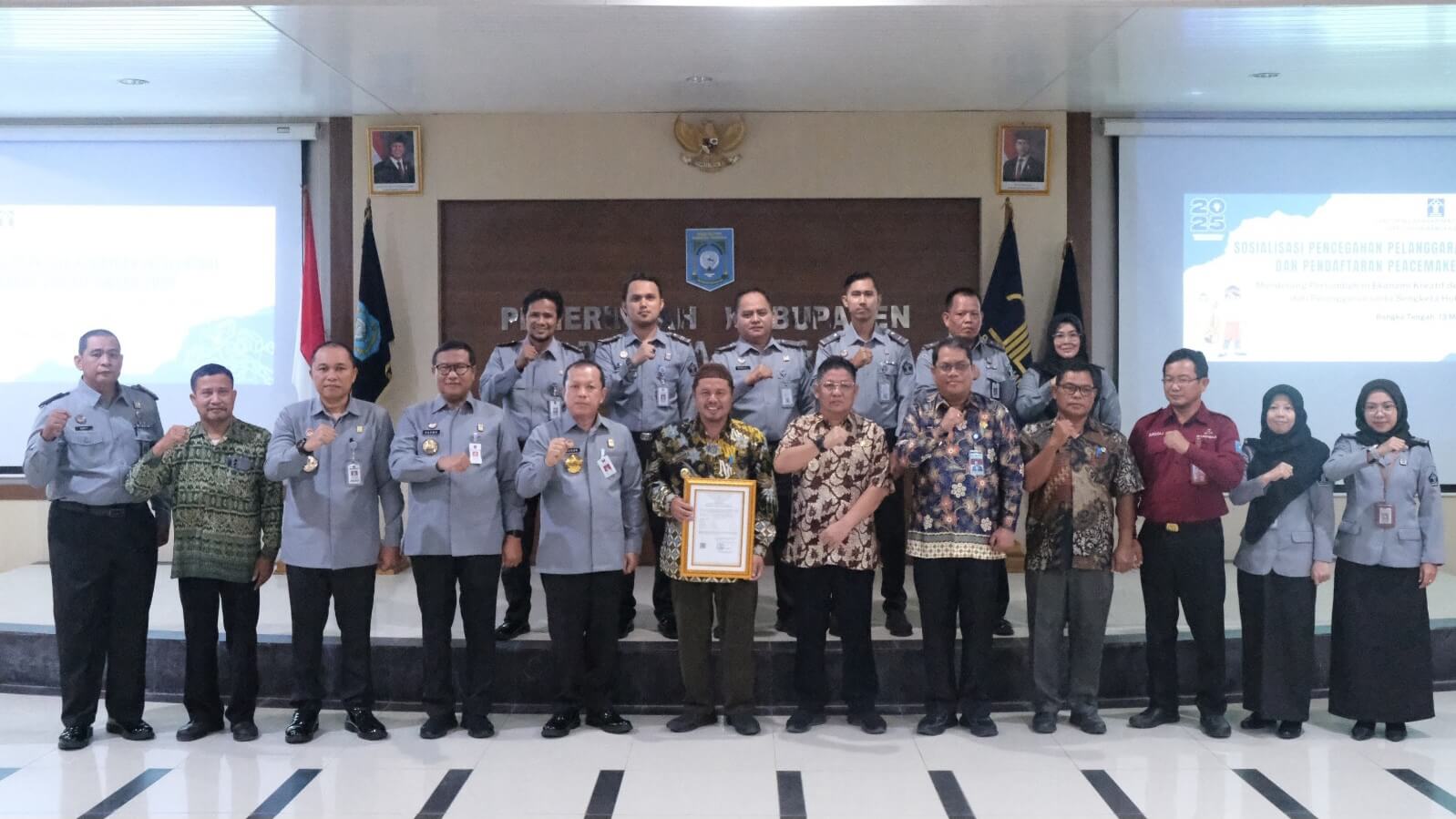 Kemenkum Babel Sosialisasikan Kekayaan Intelektual dan Peacemaker Justice Award di Bangka Tengah