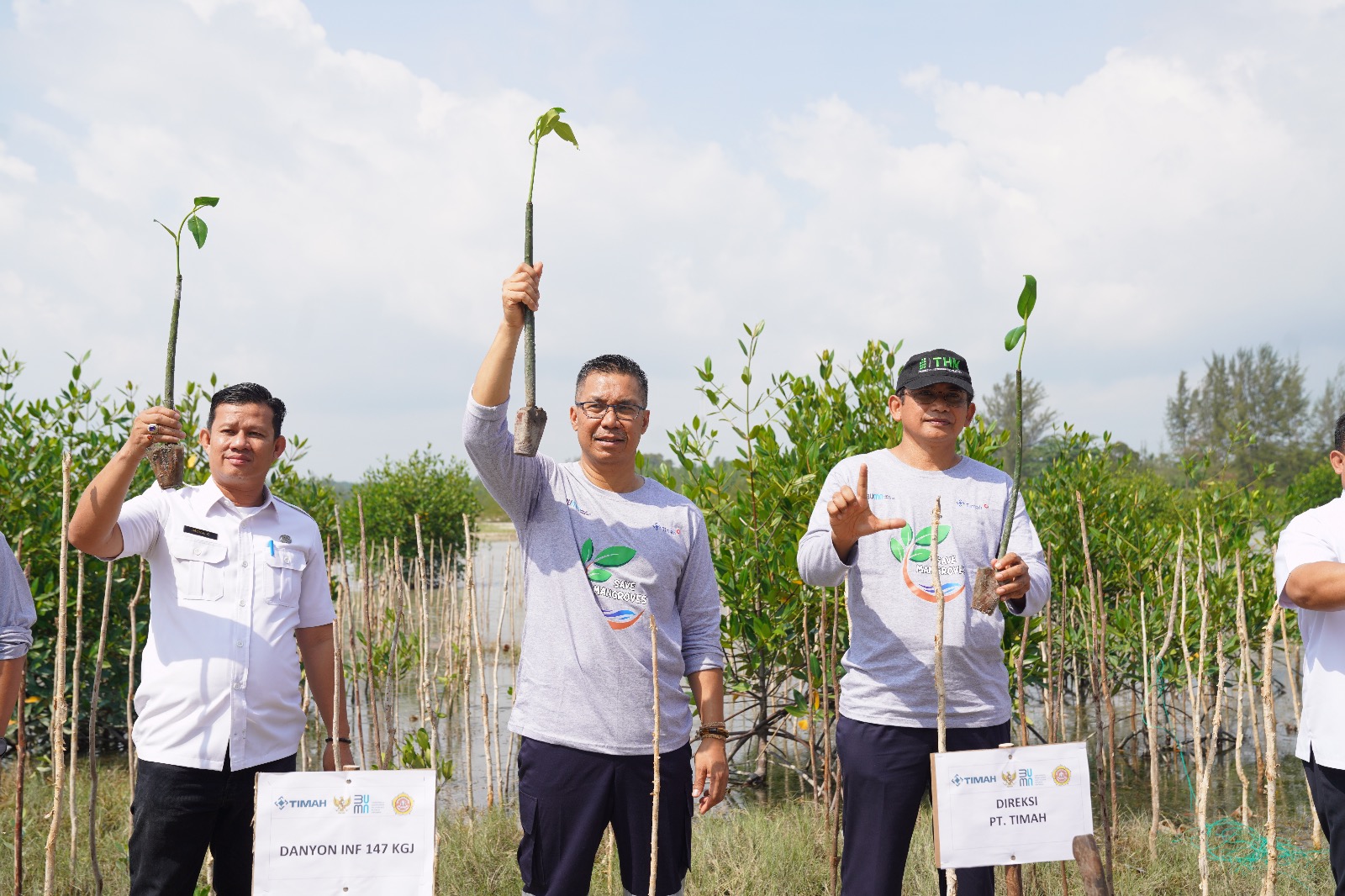 PT Timah Tbk Tanam Ribuan Mangrove dan Pohon Buah, Dukung Program Gotong Royong Boyong Pohon Kementerian BUMN